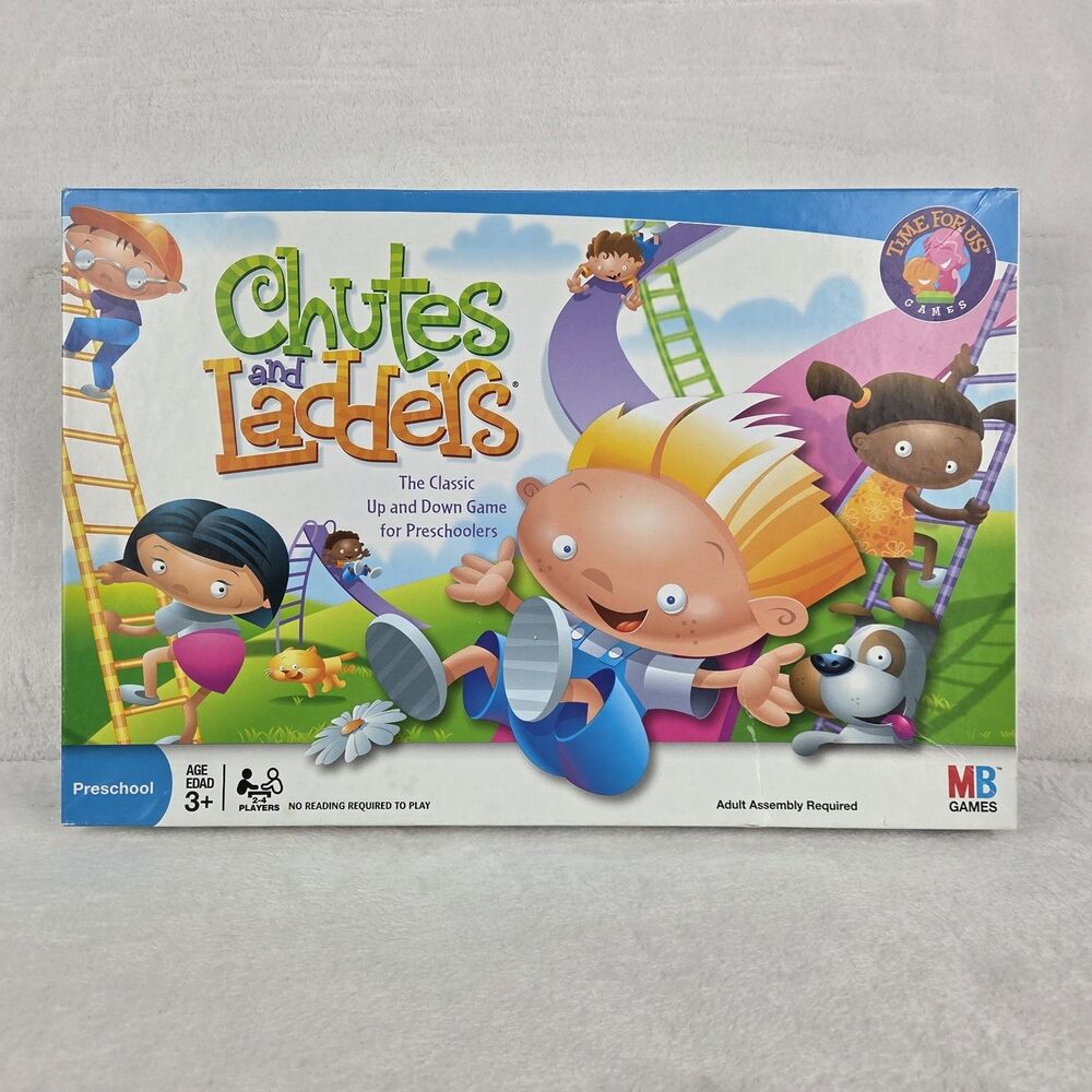 2005 Chutes And Ladders Board Game Milton Bradley Complete - Great Condition